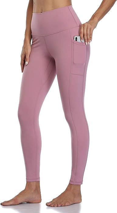 Colorfulkoala Women's High Waisted Yoga Pants (Pink)