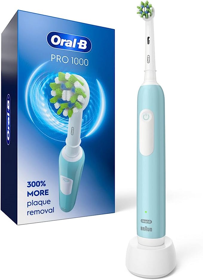 Oral-B Pro 1000 CrossAction Electric Toothbrush (Blue)