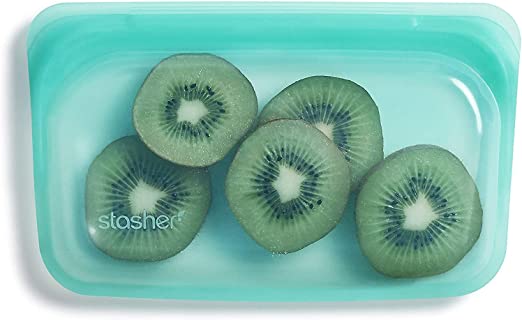Stasher Reusable Silicone Storage Bag (Aqua)
