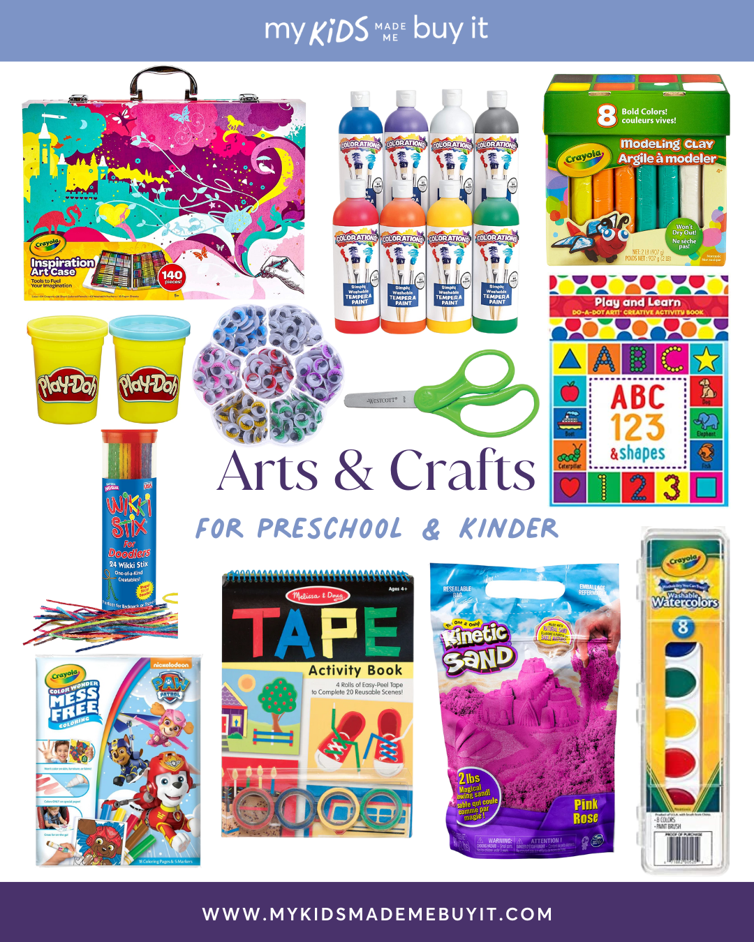 Arts & Crafts for Preschoolers & Kindergarteners