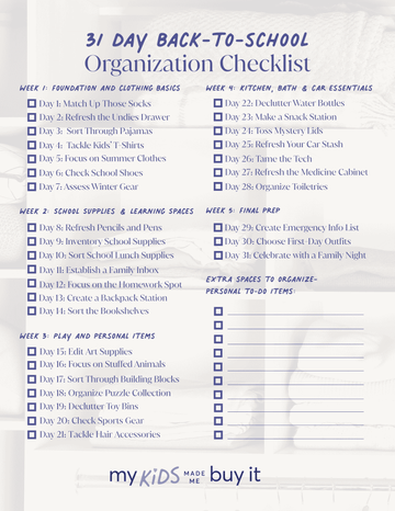 Back-to-School Checklist