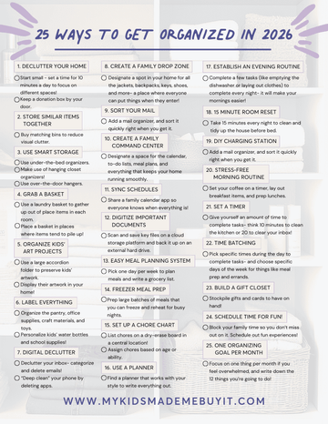 Get Organized Checklist