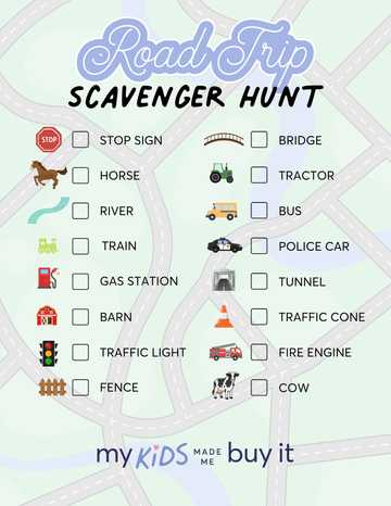 Road Trip Scavenger Hunt