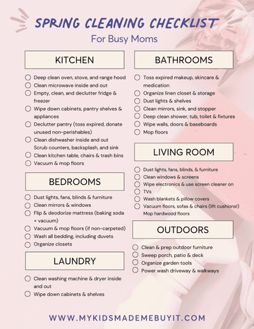 Spring Cleaning Checklist