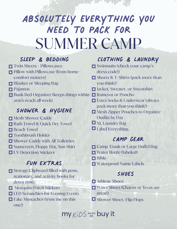 What to Pack for Summer Camp