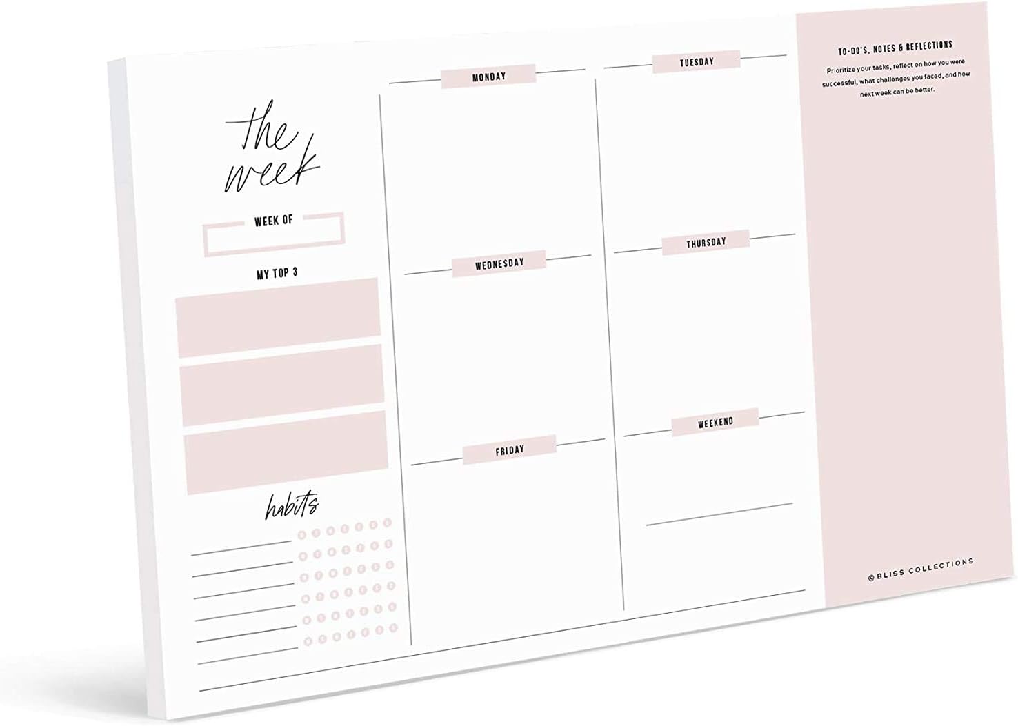 Weekly Undated Tear-Off Planner