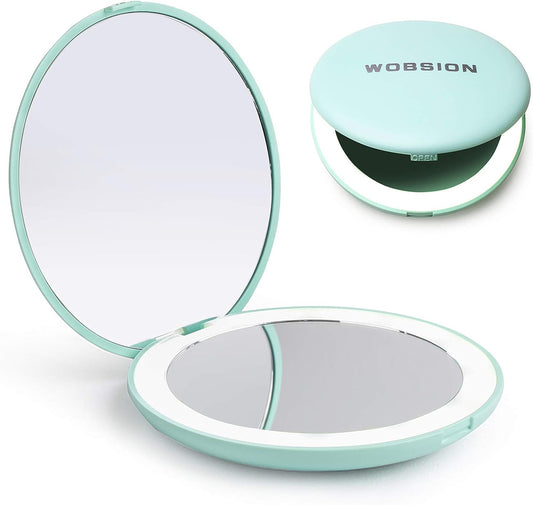 LED Lighted Travel Makeup Mirror