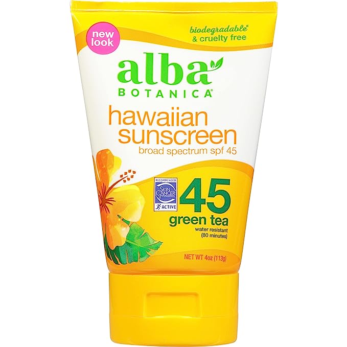 Alba botanica hawaiian sunscreen spf45 lotion