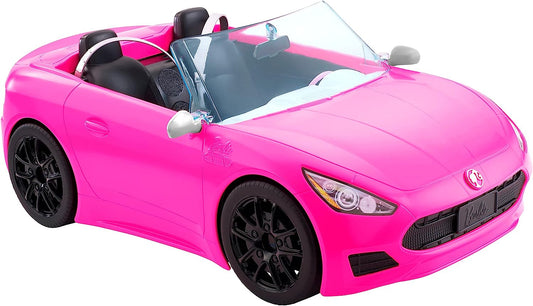 barbie bright pink toy car