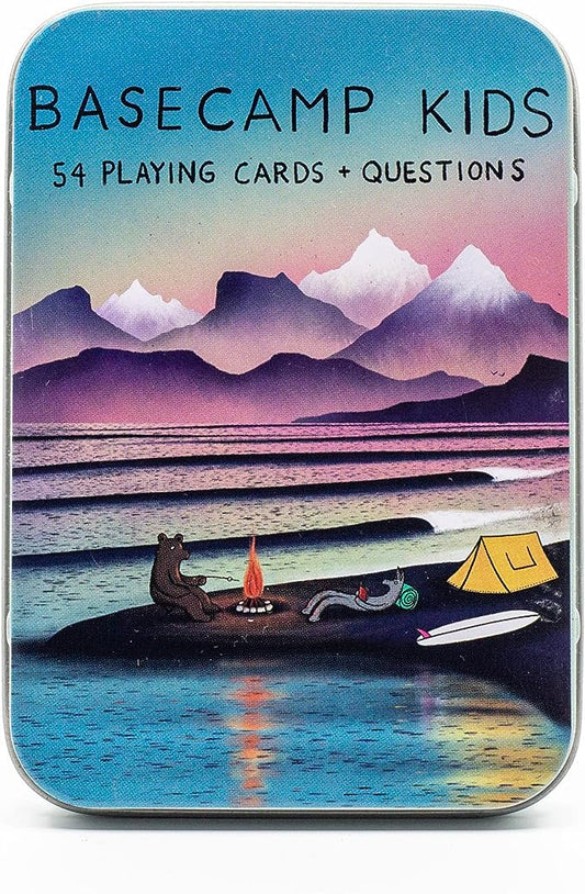 Basecamp Cards: Kids Edition Conversation Starters - 52+2 Family Friendly Unique Questions - Family Conversation Cards - Playing Cards - Fun Family Activity