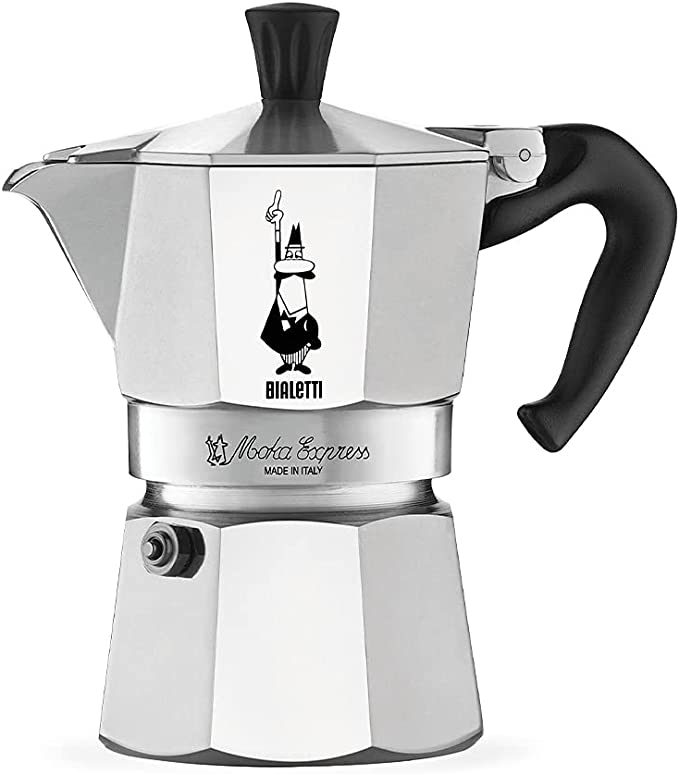 moka express silver expresso maker
