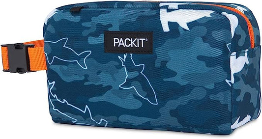 PackIt Freezable Snack Box Camo Sharks