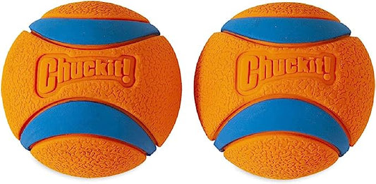 chuckit! orange & blue ball toy for dogs