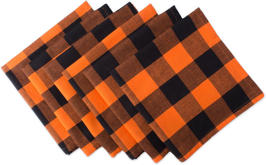 Halloween Buffalo Check Napkins
