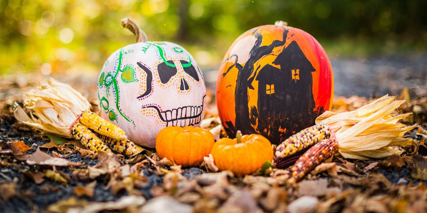 Halloween Painted Pumpkins