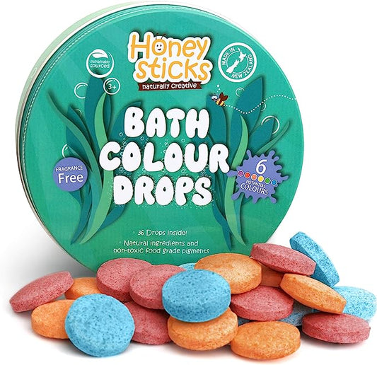 Honeysticks Bath Color Drops with 36 Tablets Inside