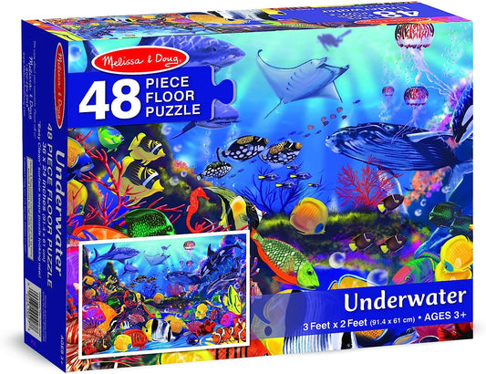 Melissa & Doug Underwater Ocean Floor Puzzle (48 Pieces Floor Puzzle)