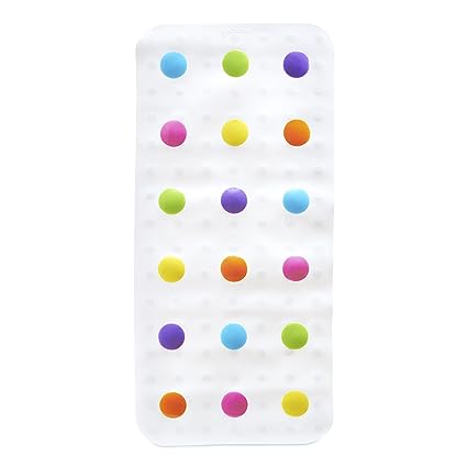 Munchkin® Dots™ Bath Mat for Kids, Multicolored, 30.5x14.25 Inch