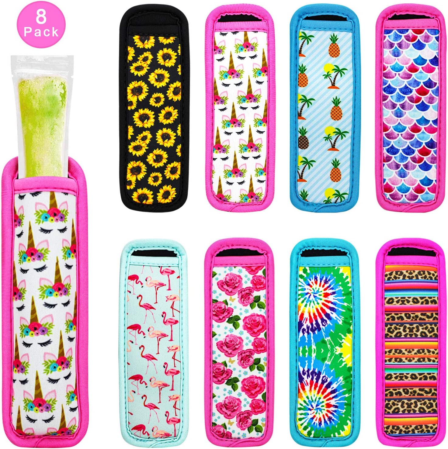 Popsicle Holder Sleeves (8 pack)
