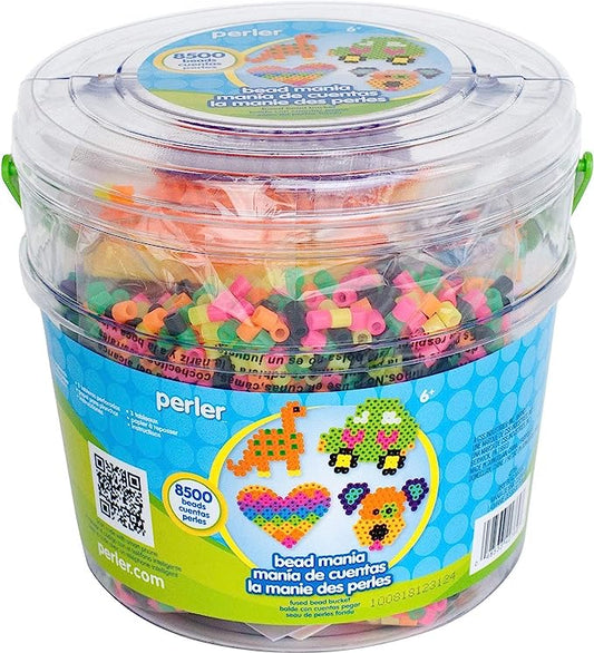 Perler Fuse Activity Bucket for Arts and Crafts with 8500 Beads