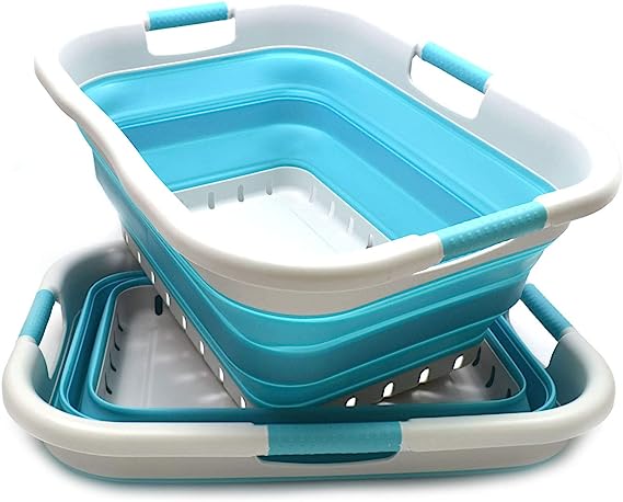 SAMMART 41L (10.8 gallon) Collapsible Plastic Laundry Basket