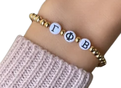 Custom Sorority Beaded Bracelet