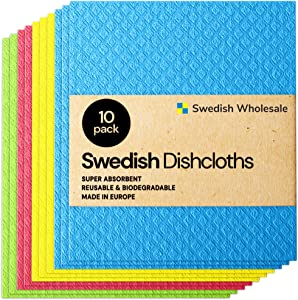 Swedish Dish Cloths, Super absorbent, reusable & bio degradable
