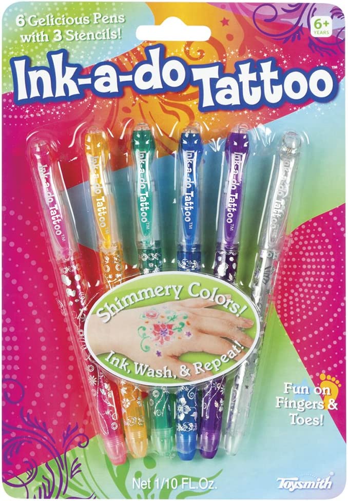 Ink-a-do 6 Tattoo Pens, ink, wash & repeat