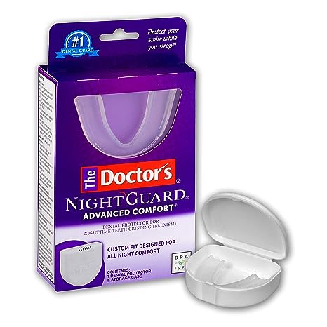 The Doctor’s NightGuard for Teeth Grinding, Custom-Fit Dental Guard for Nighttime 6x5x4 Inch (Pack of 1)