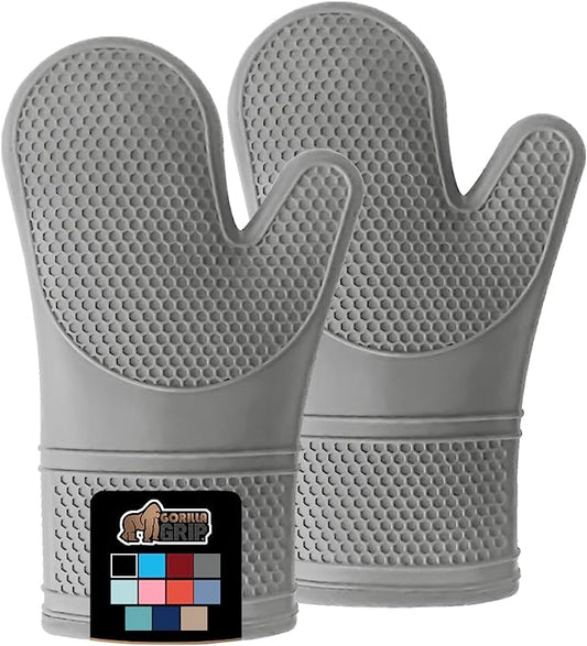 Original Gorilla grip silicon oven mitts set in 11 different colors