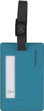 Travelon Set of 2 Luggage Tags, Aqua, One Size