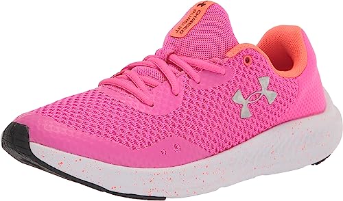 Under Armour Unisex-Child Charged Pursuit 3 Running Shoe (Pink)