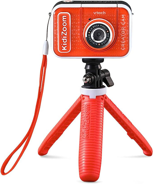 VTech KidiZoom Creator Cam with tripod  in red