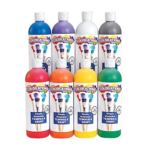 Colorations - Simply Washable Tempera Paint in 8 different colors