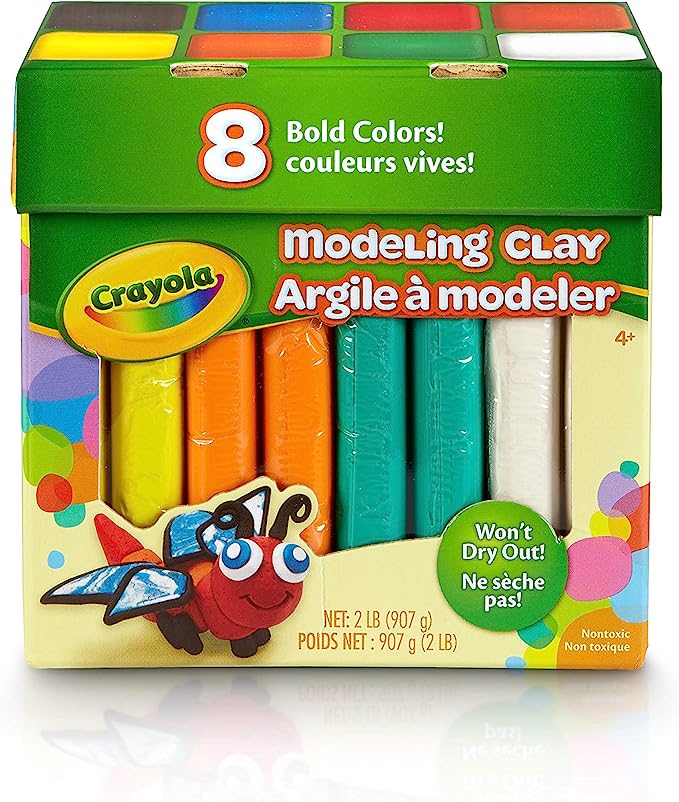 crayola modeling clay 8 bold colors in box