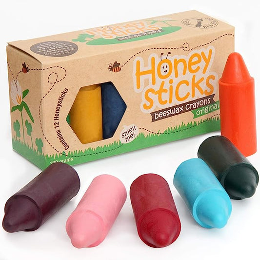 Honeysticks Beeswax Crayons Original in 12 colors